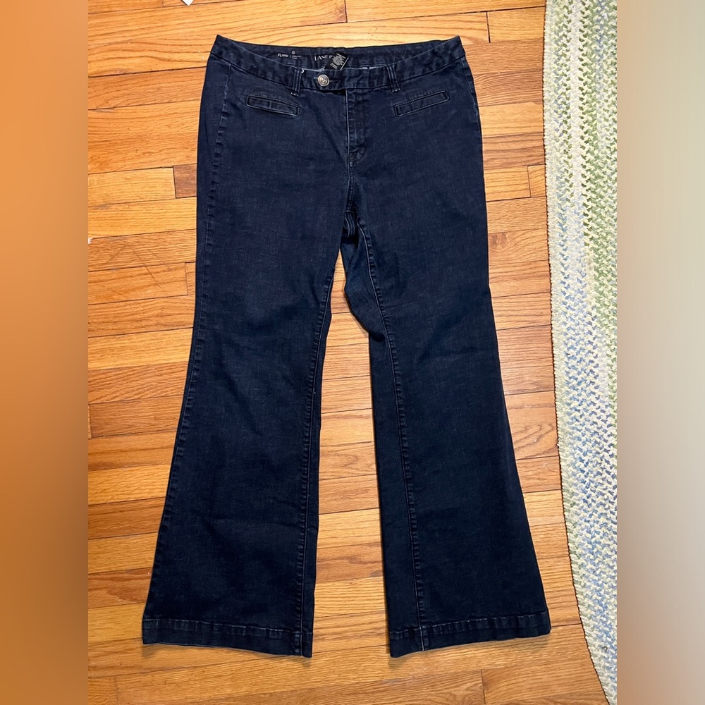 Lane Bryant Dark Wash Flare‎ Jeans Women 16